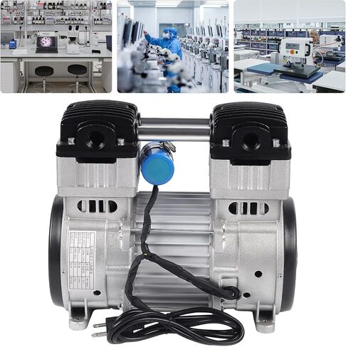 Oil-Free Silent Vacuum Piston High Flow Air Pump Small Diaphragm Mute Pump 5A 200L / Min- 2A100L/ Min 110V (110V 1100W) in Saudi Arabia