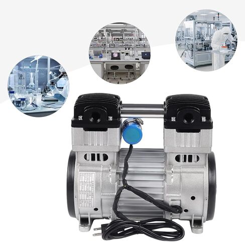 Oil-Free Silent Vacuum Piston High Flow Air Pump Small Diaphragm Mute Pump 5A 200L / Min- 2A100L/ Min 110V (110V 1100W) in Saudi Arabia