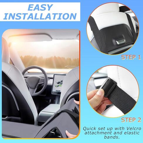 Kikosawa Non-Inflatable Folding Mattress for Tesla Model Y/3 Car Travel Rear Seat Mattress Extension Plate Camping Mattress Back Seat Increase Travel Trunk Space Sleeping Head Protection in Saudi Arabia
