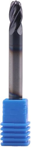 High Performance Solid Carbide Ball Nose End Mill - Double End - AlTiN Coated, 4 Flute, 30 Degree Helix, 3/8" Cutting diameter, 3/8" Shank diameter, 9/16" Length of Cut, 2-1/2" Overall Length in Saudi Arabia