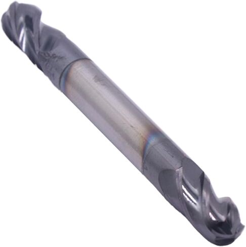 High Performance Solid Carbide Ball Nose End Mill - Double End - AlTiN Coated, 4 Flute, 30 Degree Helix, 3/8" Cutting diameter, 3/8" Shank diameter, 9/16" Length of Cut, 2-1/2" Overall Length in Saudi Arabia
