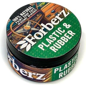 Plastic & Rubber - Restore & Renew Plastic, Rubber & Vinyl. All Natural, No Silicone, Non Toxic, Black Faded Auto Trim Restorer