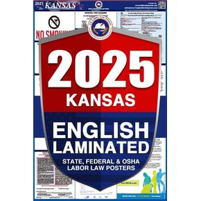 ملصق 2023 Mississippi MS All in One للامتثال لقانون العمل وقانون العمل (الولاية الفيدرالية وإدارة السلامة والصحة المهنية) ورق عادي باللغة الإنجليزية