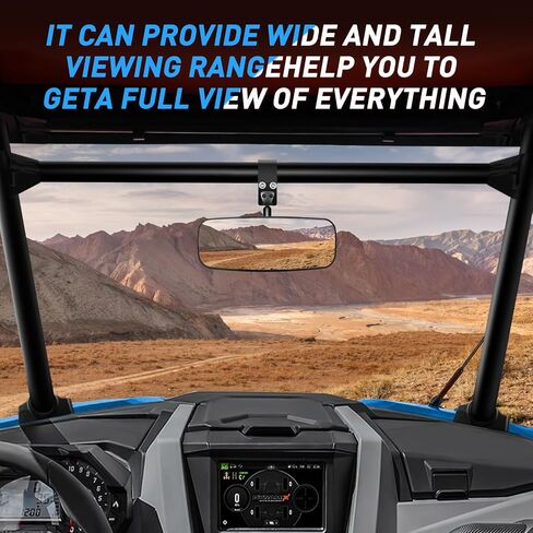 Nilight UTV Side Mirrors Offroad Rear View Mirrors Aluminum Universal Fits 1.75-2inch Roll Bar Clamp Polaris Ranger RZR Pioneer Can-Am Commander Kawasaki Yamaha Cfmoto, 2 Years Warranty in Saudi Arabia