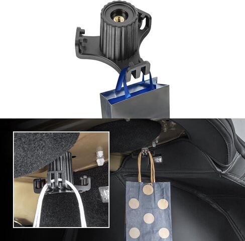 ترقية هوك الجذع الخلفي لطراز تسلا Y حمل الجذع حقيبة البقالة السنانير 5 مقاعد نموذج Y الملحقات الداخلية (أسود) in Kuwait