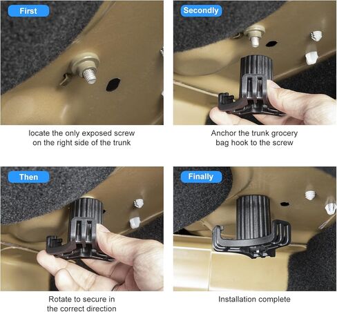 ترقية هوك الجذع الخلفي لطراز تسلا Y حمل الجذع حقيبة البقالة السنانير 5 مقاعد نموذج Y الملحقات الداخلية (أسود) in Kuwait