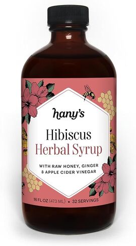 شراب البلسان الطبيعي بالكامل من هانيز، تركيبة عشبية تقليدية مع العسل الخام، خل التفاح غير المصفى والليمون بالإضافة إلى القرنفل والقرفة وقشر البرتقال، خالي من الكحول، خالي من السكر، 8 اونصة in Kuwait