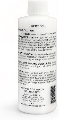 The Stuff Leave-In Dog Conditioner and Detangler Spray | 16oz Ready to Use | Perfect Solution for Managing Matted Dog Hair | Top Rated Dog Detangling and Dematting Spray in Saudi Arabia