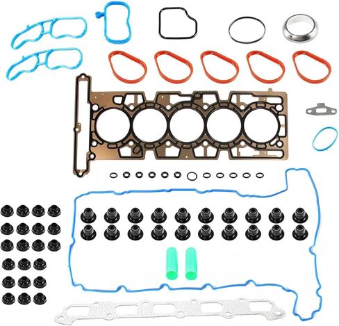 مجموعة غطاء التوقيت TCS45993 مع حشوات مضخة المياه والختم الرئيسي، طقم حشيات غطاء التوقيت للغطاء الأمامي 12633904 متوافق مع LS LS1 LS6 LS2 LS3 LQ9 LQ4 4.8L 5.3L 5.7L 6.0L in Kuwait