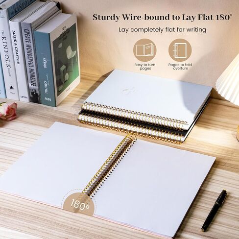 FLYING EAGLE 8.5 x 11 Large Graph Notebook Journal Spiral Graph Grid Notebook 210 Pages Hardcover Graph Notebook Engineering Paper Notebook Graphing Notebook for Men Women, Black in Kuwait