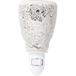 Dawhud Direct Wall Plug-in Wax Warmer لزجاج فسيفساء الشمع المعطر - 2.8 بوصة × 2.5 بوصة × 5.5 بوصة سخان عطر منزلي كهربائي متعدد الألوان للزيوت العطرية - شمعة يذوب الشمع والفطائر، ضوء أكثر دفئًا للرائحة