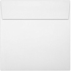LUXPaper Square Invitation Envelopes | Peel & Press | 5 3/4" x 5 3/4" | White | 100% Recycled | 80lb. Text | 50 Qty