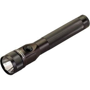 مصباح يدوي Streamlight 75866 Stinger 425-Lumen DS LED، شاحن ثابت 120 فولت تيار متردد/12 فولت تيار مستمر وحامل شحن ذكي، أسود، عبوة بيع بالتجزئة شفافة