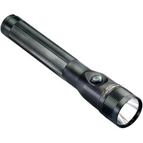 مصباح يدوي Streamlight 75866 Stinger 425-Lumen DS LED، شاحن ثابت 120 فولت تيار متردد/12 فولت تيار مستمر وحامل شحن ذكي، أسود، عبوة بيع بالتجزئة شفافة