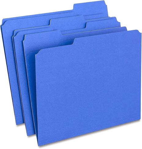 Staples 508903 File Folders W/ Reinforced Tabs Letter 3 Tab Yellow 100/Box in Kuwait