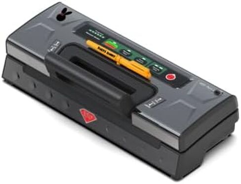 ماكينة سد الفراغات من روبيز باني، ماكينة سد الفراغات الغذائية مع خيارات تلقائية ويدوية، أوضاع جافة/رطبة، قطاعة مدمجة وتخزين الحقائب، تتضمن كيسين رول وخرطوم شفط الهواء ووسائد إغلاق احتياطية in Kuwait