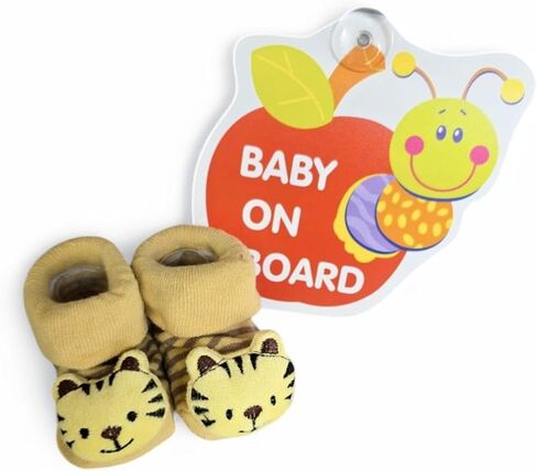 Lasin Baby Newborn Girls Boys Cartoon Anti-slip Socks Boots Shoes Babyshower Gifts, (0-12M) in Saudi Arabia