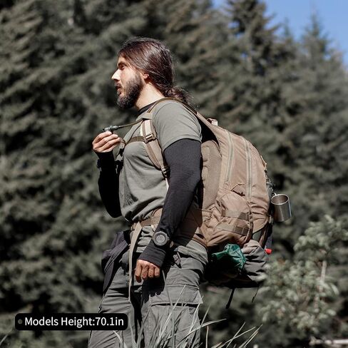 Mardingtop 35L Tactical Backpacks Molle Hiking daypacks for Camping Hiking Military Traveling Motorcycle(With Rain-cover) in Kuwait