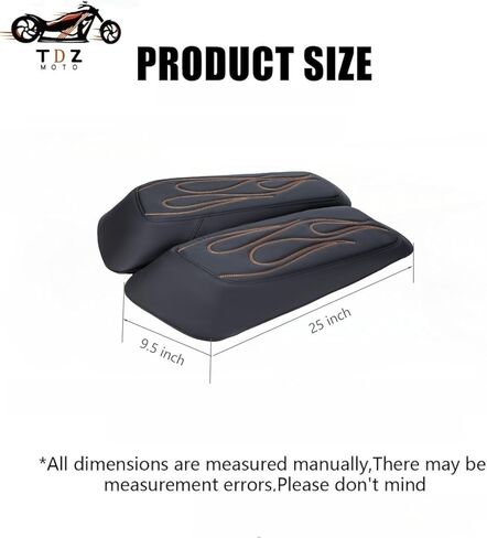 TDZ 2014-2023 Hard Saddlebag Lid Bra/Covers fits for Harley Davidson Touring Road Glide FLTRX Electra Glide FLHT Road King FLHR Street Glide FLHX and Tri Glide (Black stitching) in Saudi Arabia
