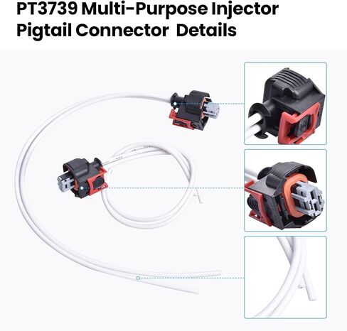 PT3739 Injector Pigtail Connector Multi-Purpose Pigtail Kit Replace for GM Duramax L5P Engine V8 6.6L,19368140 Original Equipment Multi-Purpose Wire Plug Pigtail Fuel Injector Pigtail Connector Kit in Saudi Arabia
