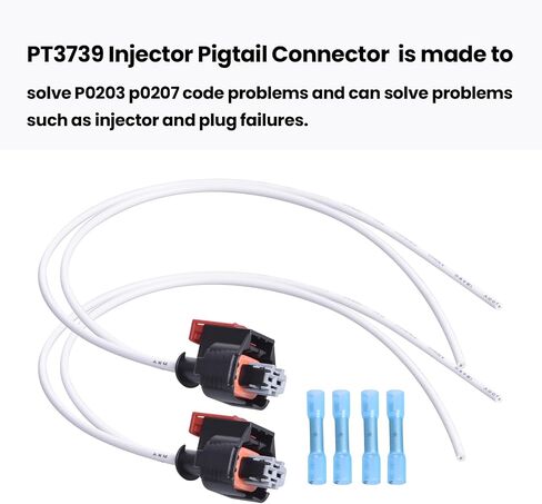 PT3739 Injector Pigtail Connector Multi-Purpose Pigtail Kit Replace for GM Duramax L5P Engine V8 6.6L,19368140 Original Equipment Multi-Purpose Wire Plug Pigtail Fuel Injector Pigtail Connector Kit in Saudi Arabia
