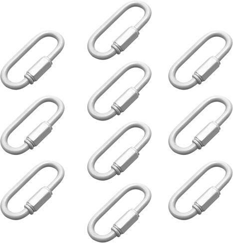 ECUDIS 10 Pack Heavy Duty D Shape Chain Locking M4 4MM Chain Quick Link Connector, Antique Brass in Saudi Arabia