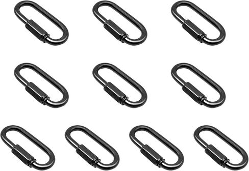 ECUDIS 10 Pack Heavy Duty D Shape Chain Locking M4 4MM Chain Quick Link Connector, Antique Brass in Saudi Arabia