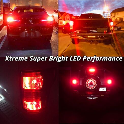 Alla Lighting 3156 3157 مصابيح LED 3000lm فائقة السطوع أضواء إشارة الانعطاف للسيارات والشاحنات T25 3057 3457 4157 4057، أصفر كهرماني in Kuwait