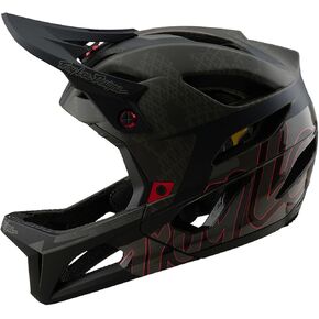 Troy Lee Designs Stage Adult Bike Mountain Bike خوذة إندورو مع MIPS، Sram Vector Red، مقاس X-Large/XX-Large