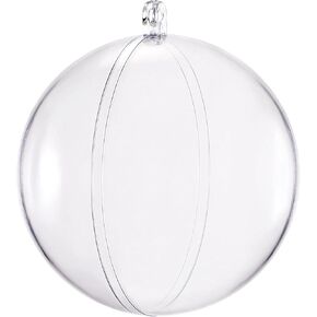 uxcell 20pcs 40mm Clear Plastic Ornaments Ball