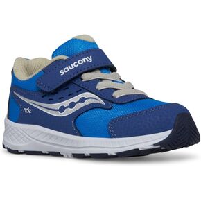 Saucony Kids Ride JR (Toddler) Sneaker, Blue/Silver, 11 US Unisex