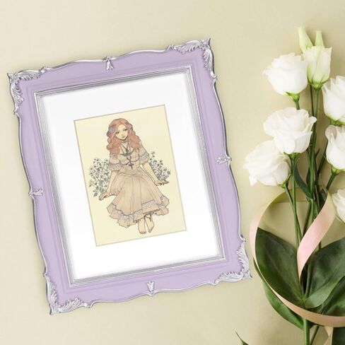 PHAREGE Vintage Picture Frame 5x7 Light Green Gold, 5 by 7 Ornate Decorative Antique Frame with Mat for 4x6 Photo, Fancy Matted Frame for Desktop or Wall, Horizontal or Vertical in Kuwait
