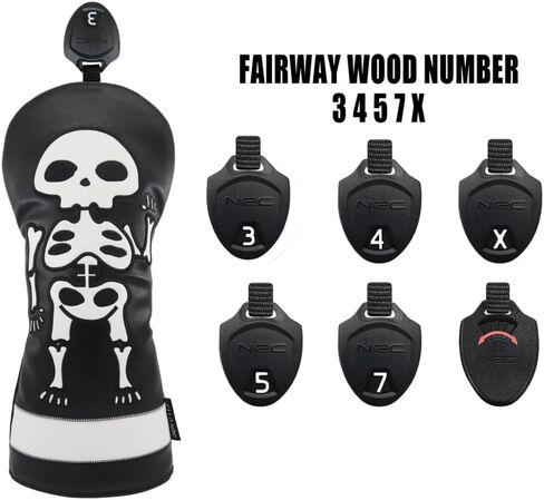 أغطية رأس نادي الجولف الجمجمة - قطعة واحدة أو مجموعة أغطية رأس الجولف - غطاء رأس السائق Fairway 3 غطاء رأس خشبي غطاء رأس هجين (السائق) in Kuwait