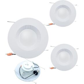 طقم الإضاءة التحديثي AH، حواف عاكسة للضوء، 6 بوصات LED قابلة للتعتيم 5CCT إضاءة غائرة، 14 وات، 1000 لومن، مؤهل ES، مدرج في قائمة UL in Kuwait