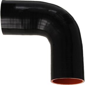 HPS HTSER90-300-325-BLUE سيليكون درجة حرارة عالية 4 طبقات معززة 90 درجة خرطوم توصيل مخفض للكوع، الحد الأقصى للضغط 30 رطل لكل بوصة مربعة، طول الساق 4 بوصات على كل جانب، معرف 3 بوصة > 3-1/4 بوصة، أزرق