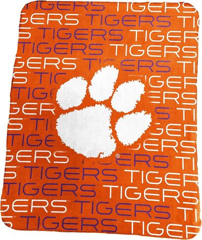 Logo Brands Officially Licensed NCAA Unisex Classic Fleece Blanket, One Size, Team Color in Saudi Arabia