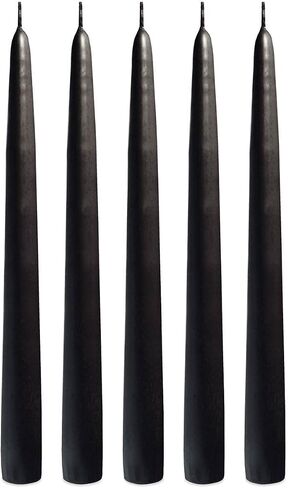 Burgundy 10 Inch Taper Candles - Pack of 12 Premium Unscented, Dripless & Smokeless Hand-Dipped Candles - for Birthday, Wedding or Dinner Decorations and for Formal Candlelighting in Saudi Arabia