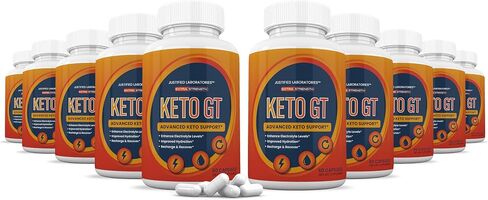 (3 Pack) Keto GT Keto Pills 1275MG New & Improved Formula Contains Apple Cider Vinegar Extra Virgin Olive Oil Powder Green Tea Leaf 180 Capsules in Saudi Arabia