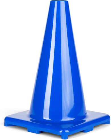 Champion Sports 12" High Visibility Flexible Vinyl Cone for Athletics and Social Distancing, Purple in Saudi Arabia