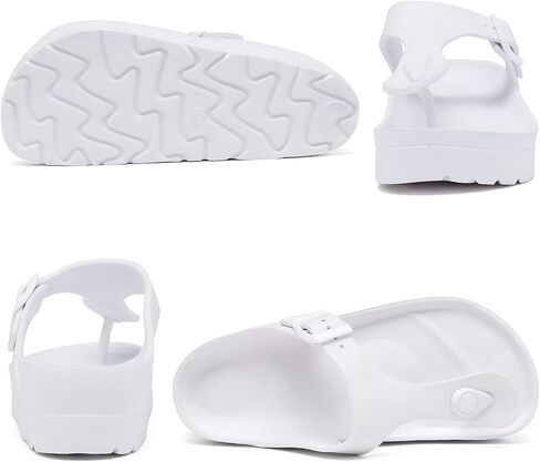 Haifago Women's Platform Sandals with Arch Support, Summer Beach Slides Adjustable Buckle Comfortable Lightweight EVA Slip on Slide in Saudi Arabia