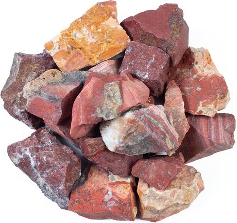 Crocon 1LB Orange Selenite Rough Stones and Crystals Bulk - Raw Gemstone for Tumbling Cabbing Polishing Gem Mining Chakra Balancing Reiki Crystal Healing Good Luck Fountain Rocks Home Décor Gifts in Saudi Arabia