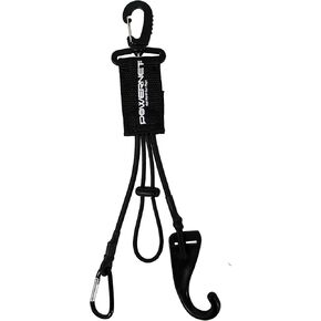 PowerNet Baseball Softball Gear Hanger | Dugout Organizer | Keeps Your Glove Helmet Bat Clean and Off The Ground | Attaches to Any Fence | Compact Fits in Any Bag