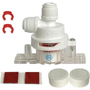 Leak Stop Valve - Water Guard+ Water Protection Valve - for Reverse Osmosis, Under Sink, or Any 1/4" Inline Plumbed System - Auto Shut Off Device in The Event of A Leak