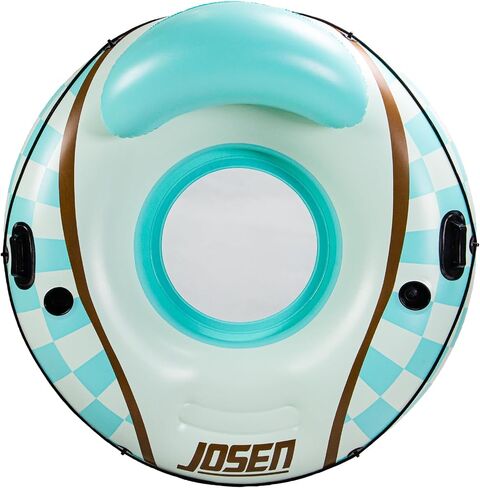JOSEN Heavy Duty River Tubes Float with Cup Holders for Pool and Lake - 53" Large Pool Float for Adult, Inflatable Swimming Pool Ring Tube Float Lounge, Holds 320lb in Saudi Arabia