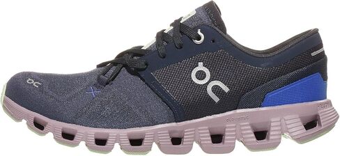 ON Womens Cloud X 3 Shift Textile Synthetic Heather Midnight Trainers 7 US in Saudi Arabia