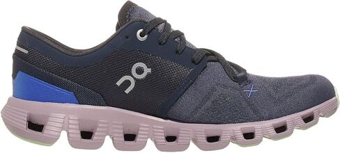 ON Womens Cloud X 3 Shift Textile Synthetic Heather Midnight Trainers 7 US in Saudi Arabia