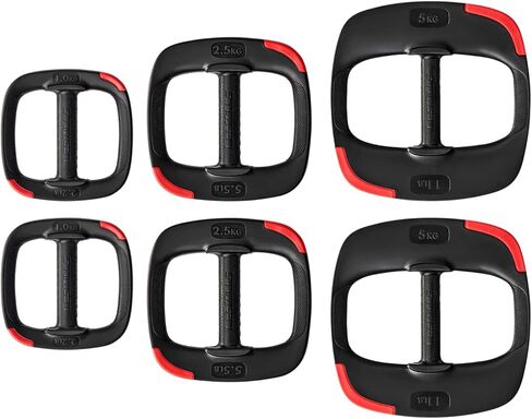 Les Mills™ Dual Purpose 2.2 lbs Ergonomic Free Weights for at Home Workout Equipment, Workout Weights Plates, Hand Weights for Total Body Workouts in Saudi Arabia