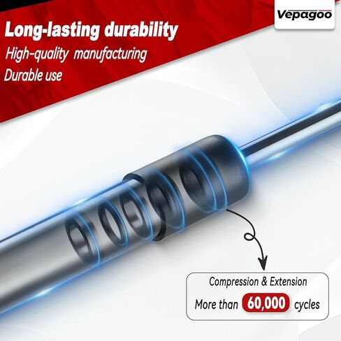 64212 Rear Window Glass Gas Lift Supports Springs Struts arm Shocks for Ford-Excursion 2000-2005 1.5" Higher Than OEM, 013960, Set of 2 Vepagoo in Kuwait