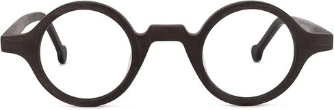 Zeelool خمر نظارات صغيرة مستديرة الضوء الأزرق حجب للرجال النساء الخشب الحبوب خلات نظارات Arale FA0176 in Kuwait