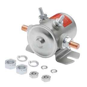 APIELE 12V DC 125A Continuous Solenoid Relay Zinc-Plating Max 300A in Rush Starter Solenoid 4 Terminals SPST 1NO E-Z-GO for Heavy Duty Golf Carts, Winch, Marine (12V)